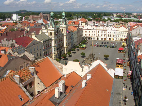 Der Marktplatz von Pardubice
